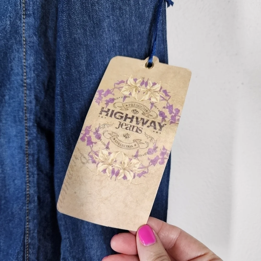 HIGHWAY JEANS PEARL SNAP DENIM SHIRT